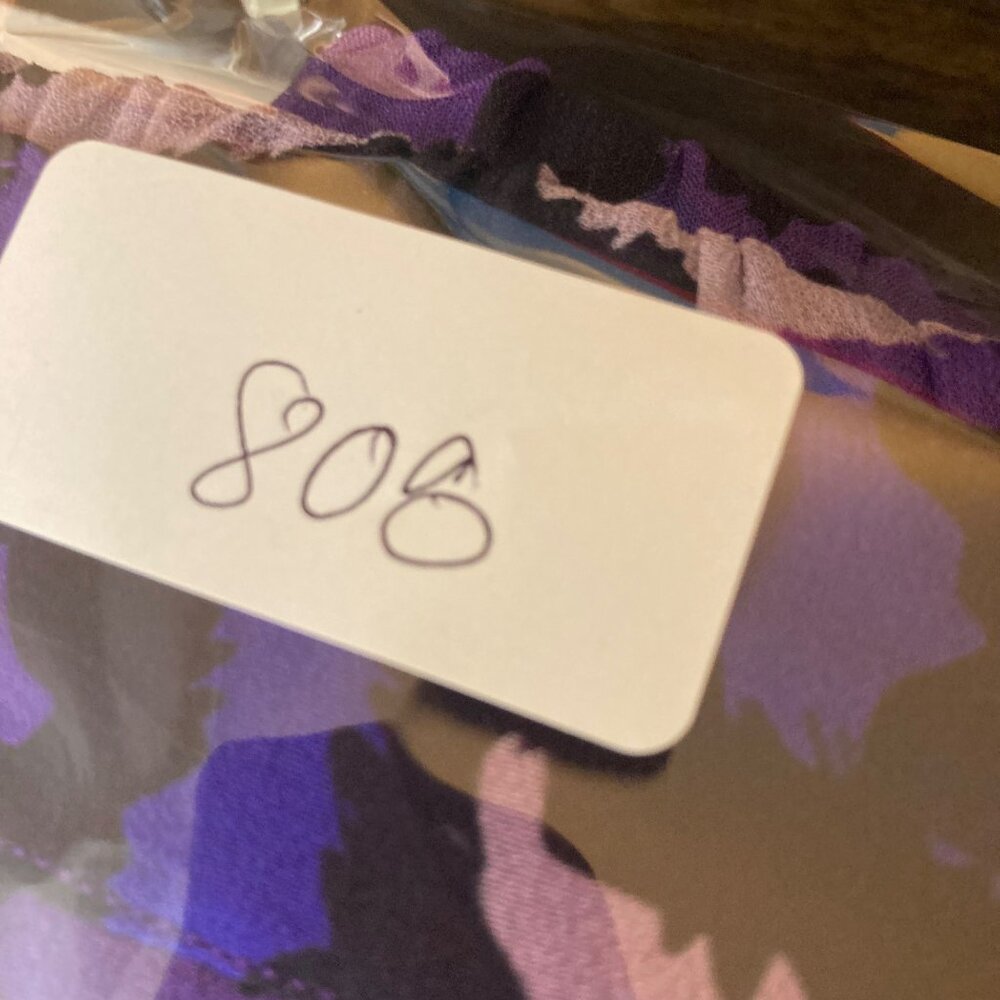 Womens Anthropologie Maude Vivante Animal Print‎ Layered Skirt Purple M NWOT - Picture 12 of 12